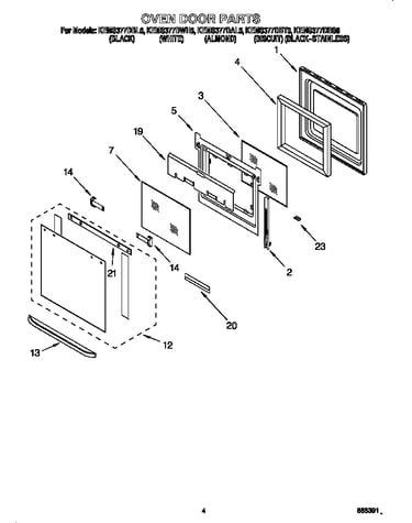 Oven door
