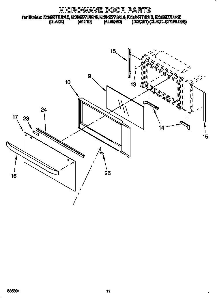 MICROWAVE DOOR