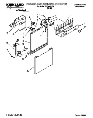 Frame and console