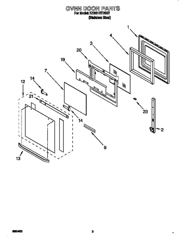 Oven door