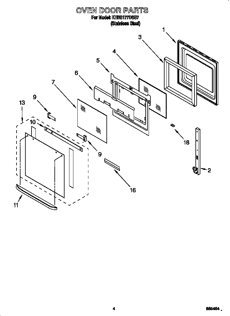 Oven door