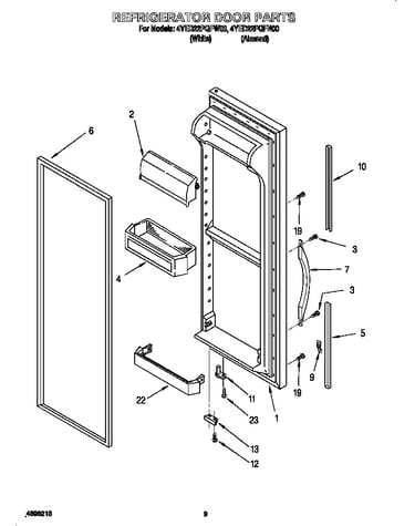 Refrigerator door