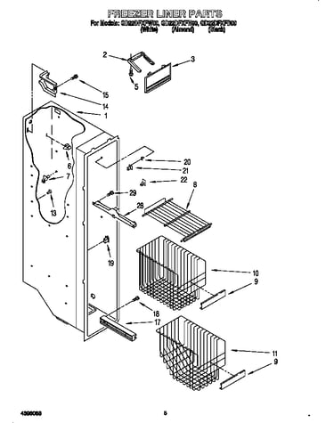 Freezer liner