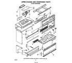 KitchenAid KEES702SWB0 upper chassis and components diagram