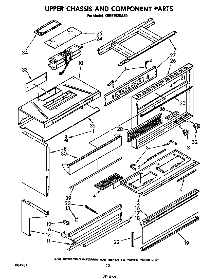 Upper chassis and components
