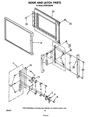 Door and latch