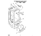 Whirlpool 4YED27DQFW00 refrigerator liner diagram