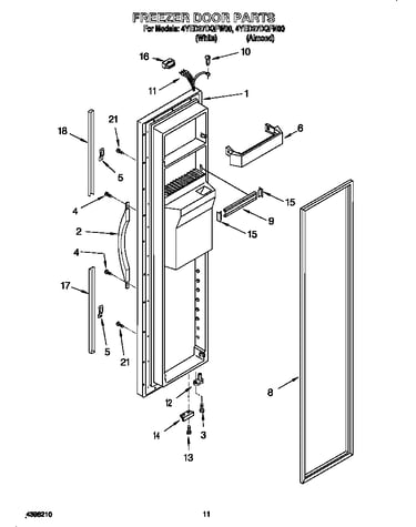 Freezer door