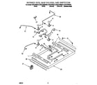 KitchenAid KGCS105GWH0 burner box, gas valves/switches diagram