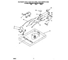 Whirlpool SCS3004GW0 burner box, gas valves, switches diagram