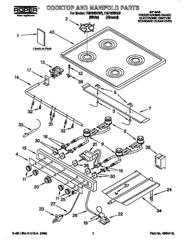 Cooktop & manifold