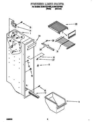 Freezer liner