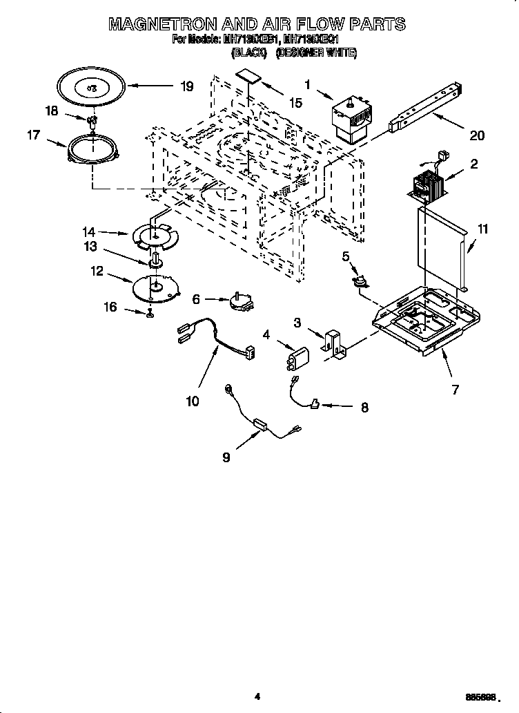 Magnetron and air flow