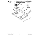 Whirlpool GR395LXGZ1 cooktop diagram