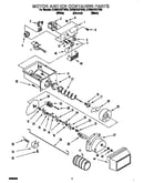 Motor and ice container