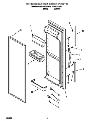 Refrigerator door