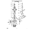 Roper RUD0800HB0 pump and sprayarm diagram