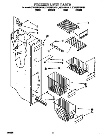 Freezer liner