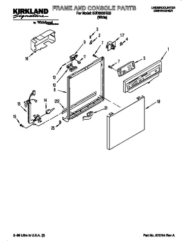 Frame and console