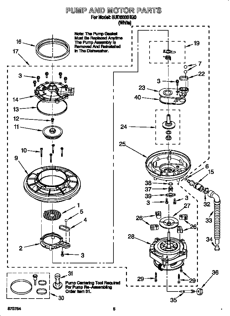 Pump and motor