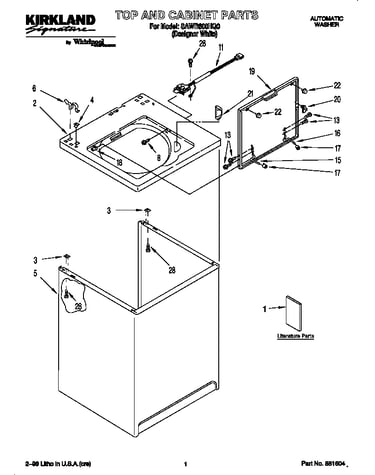 Top and cabinet