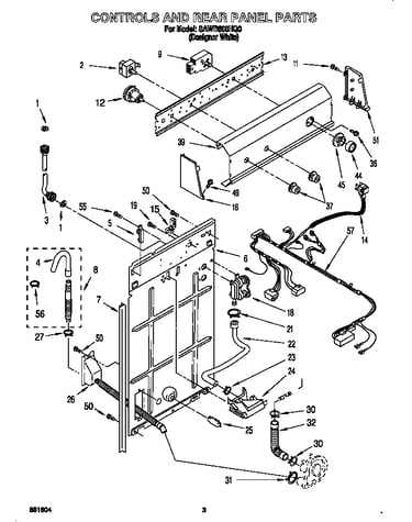 Controls and rear panel