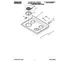 Whirlpool CES365HZ0 cooktop diagram
