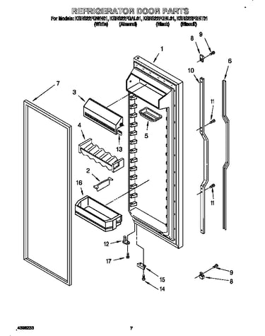 Refrigerator door