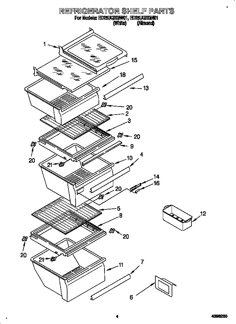 Refrigerator shelf