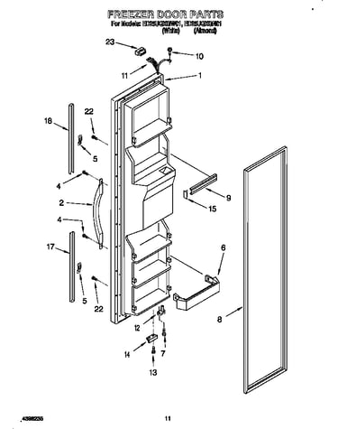 Freezer door