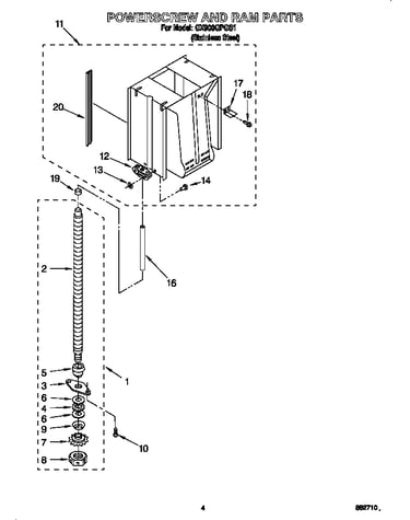 Powerscrew and ram