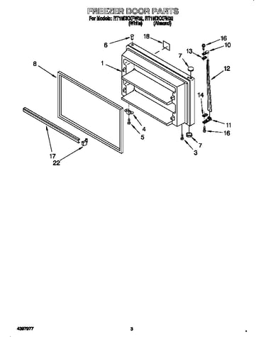 Freezer door