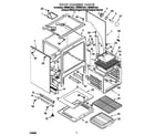 Whirlpool GW395LEGB1 oven chassis diagram