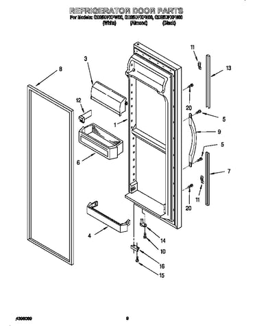 Refrigerator door