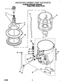 Agitator, basket and tub