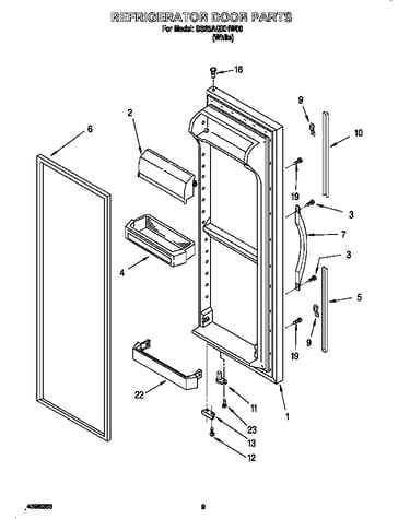 Refrigerator door