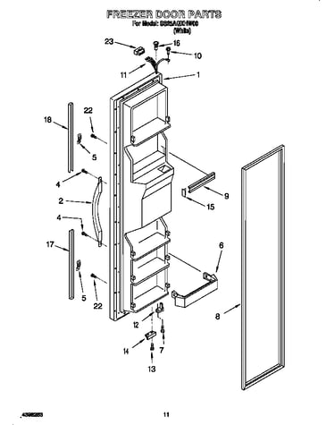 Freezer door