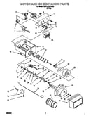 Motor and ice container