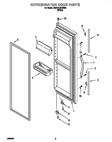 Refrigerator door