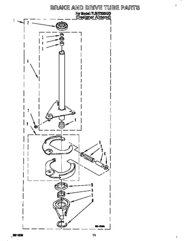 Brake and drive tube