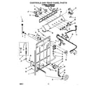 Whirlpool 7LSR9245HZ0 controls and rear panel diagram