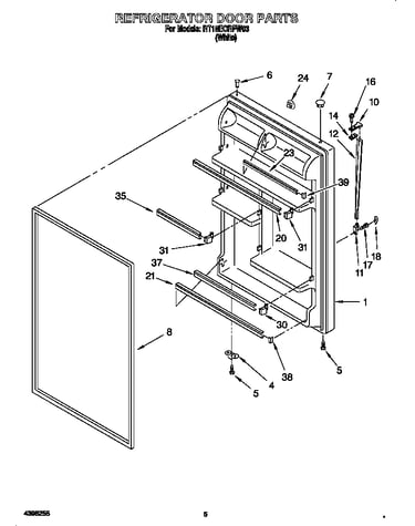 Refrigerator door