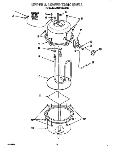 Upper and lower tank shell