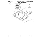 Whirlpool RF387LXGW1 cooktop diagram