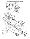 Motor and ice container