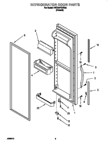 Refrigerator door