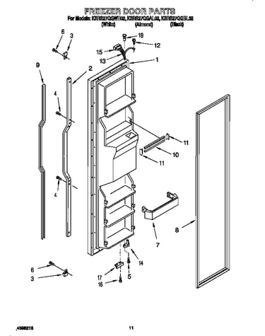 Freezer door