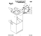 Whirlpool 7LSC8244HQ0 top and cabinet diagram