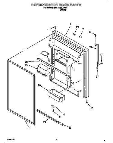 Refrigerator door