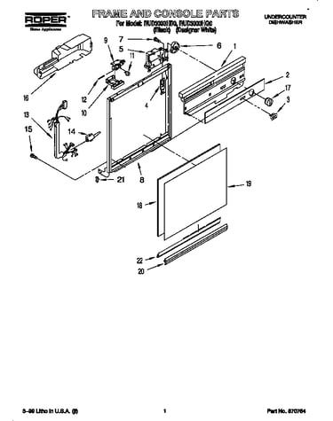 Frame and console